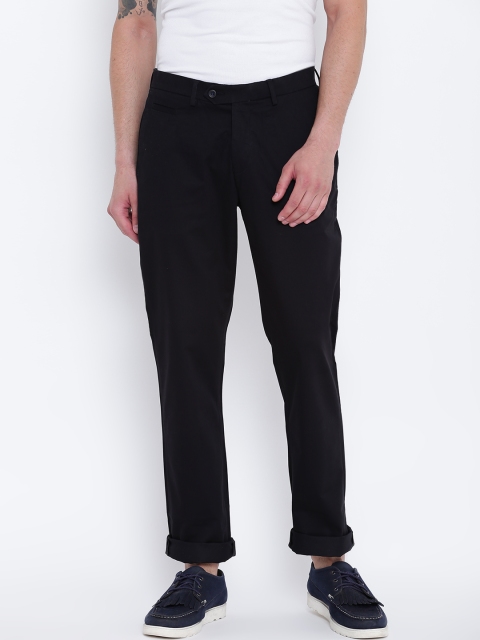 

Blackberrys Men Black Regular Fit Solid Chinos