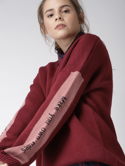 

Harvard Women Maroon Solid Pullover