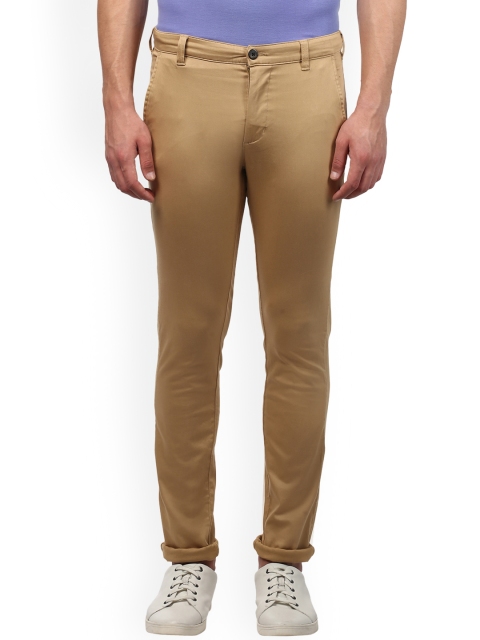 

Park Avenue Men Beige Slim Fit Solid Chinos