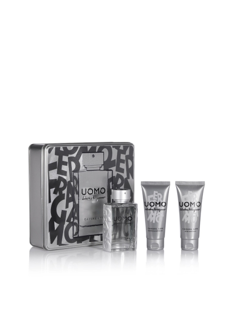 

Salvatore Ferragamo Men UOMO Casual Life Fragrance Gift Set, Silver