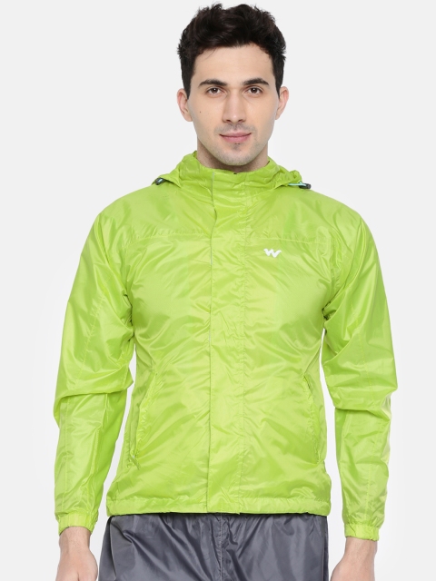 

Wildcraft Men Green Waterproof Rain Jacket