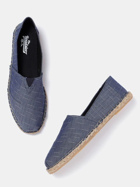 

Roadster Men Blue Woven Design Denim Espadrilles