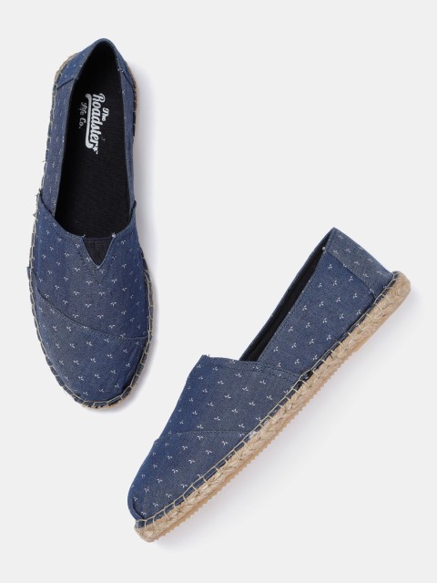 

Roadster Men Navy Blue Printed Espadrilles