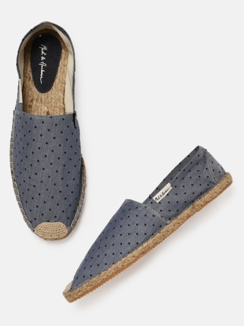 

Mast & Harbour Men Blue Printed Espadrilles