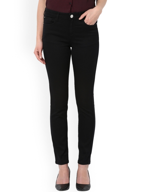 

Van Heusen Woman Black Slim Fit Mid-Rise Clean Look Jeans