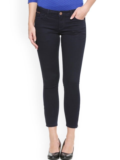 

Van Heusen Woman Navy Blue Regular Fit Mid-Rise Clean Look Jeans