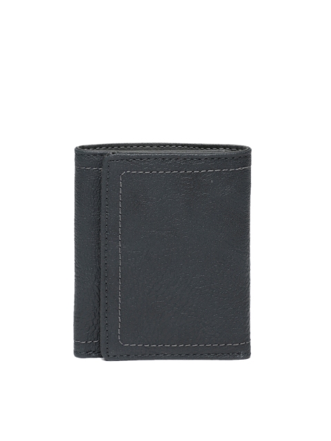 

Baggit Men Black Textured Three Fold Wallet