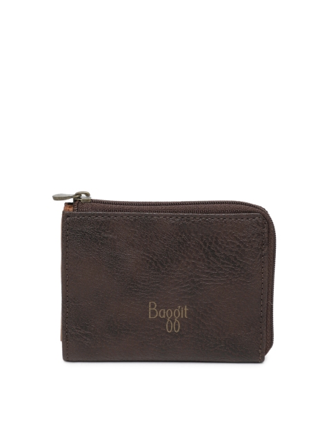 

Baggit Men Brown Textured Card Holder