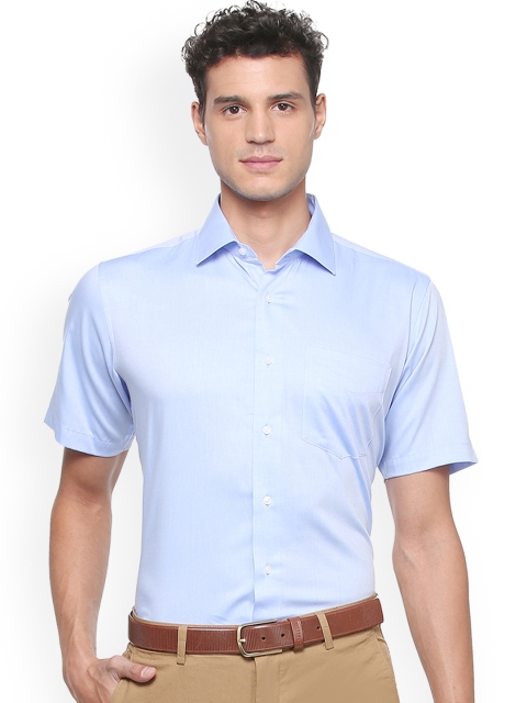 

Van Heusen Men Blue Regular Fit Solid Formal Shirt