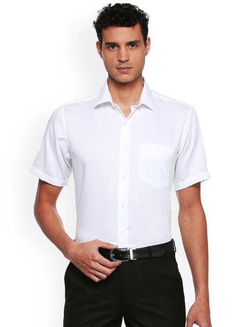 

Van Heusen Men White Regular Fit Self Design Formal Shirt