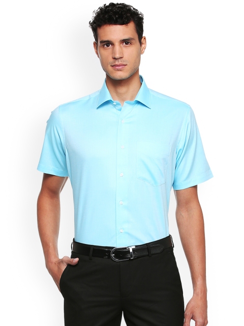 

Van Heusen Men Blue Regular Fit Solid Formal Shirt