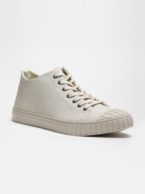 

LOCOMOTIVE Men Beige Mid-Top Sneakers