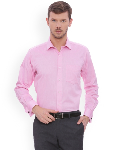 

Van Heusen Men Pink Slim Fit Solid Formal Shirt