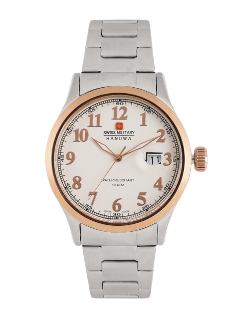 

SWISS MILITARY Men Off-White Analogue Watch SM14391JSTR.H01M