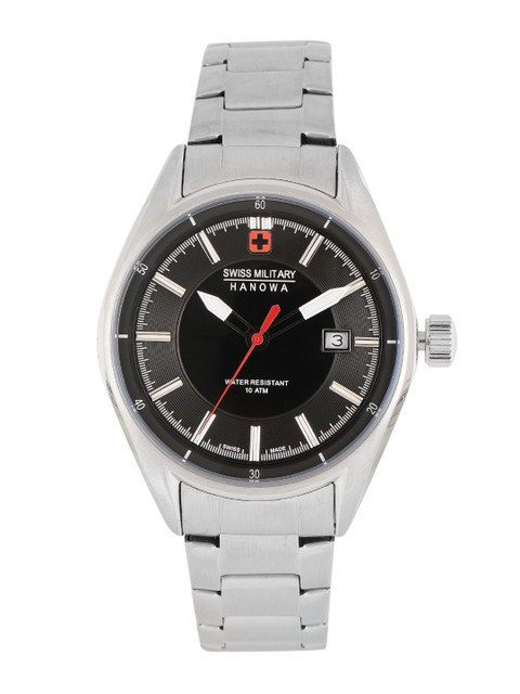 

SWISS MILITARY Men Black Analogue Watch SM14371JSN.H02M