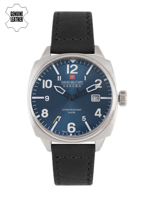 

SWISS MILITARY Men Navy Blue Analogue Watch SM14390JSNBK.H03