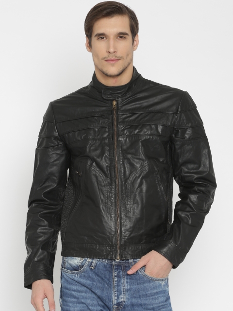 

Bareskin Men Black Leather Jacket
