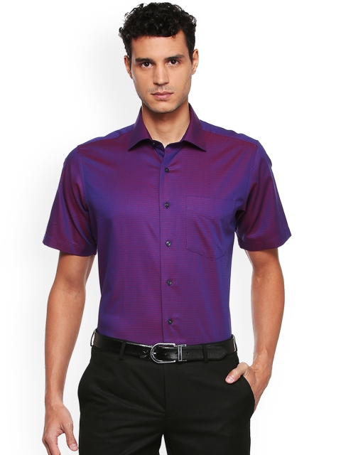 

Van Heusen Men Violet Regular Fit Printed Formal Shirt