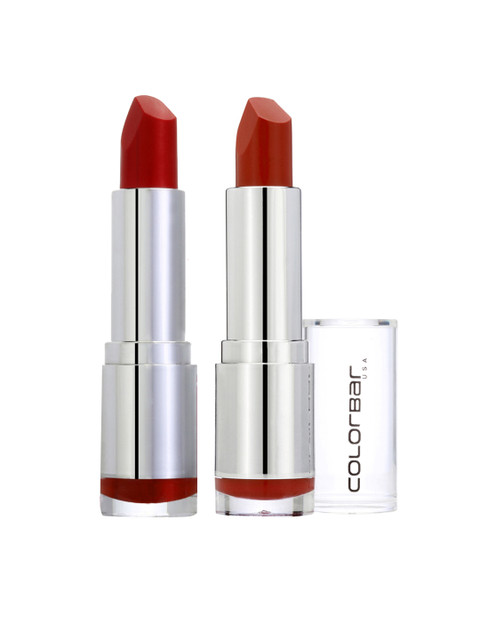 

Colorbar Women Set of 2 Velvet Matte Lipsticks, Red