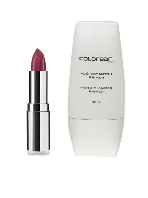 

ColorBar Women Primer & Lipstick Set, White