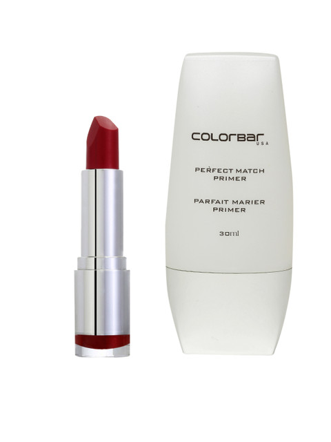 

ColorBar Women Primer & Lipstick Set, White