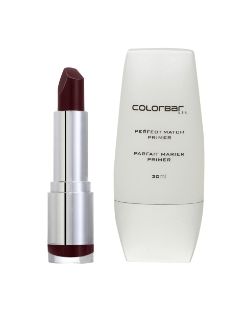 

ColorBar Women Primer & Lipstick Set, White