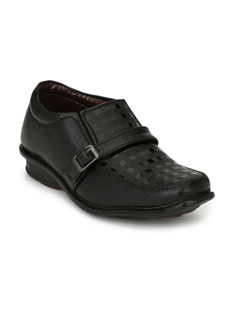 

TRILOKANI Black Semi-Formal Slip-Ons