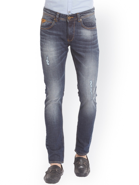 

SPYKAR Men Grey Super Skinny Fit Low-Rise Low Distress Jeans