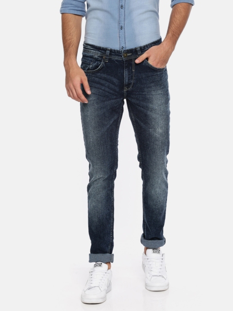 

SPYKAR Men Blue Super Skinny Fit Low-Rise Clean Look Stretchable Jeans