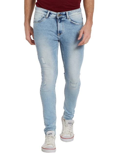 

SPYKAR Men Blue Super Skinny Fit Low-Rise Low Distress Jeans