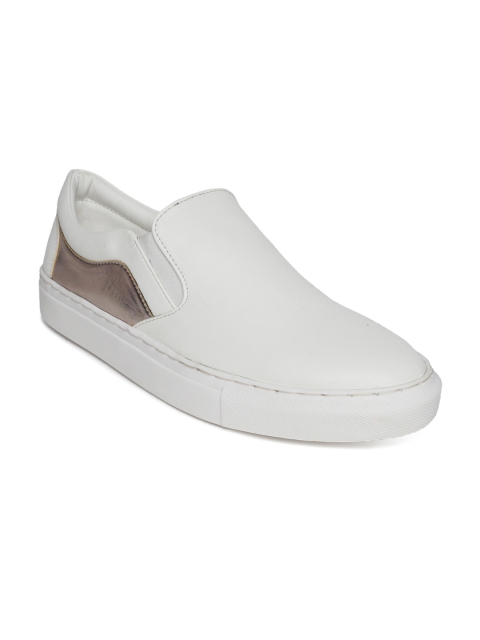 

Blue Saint Men White Slip-On Sneakers