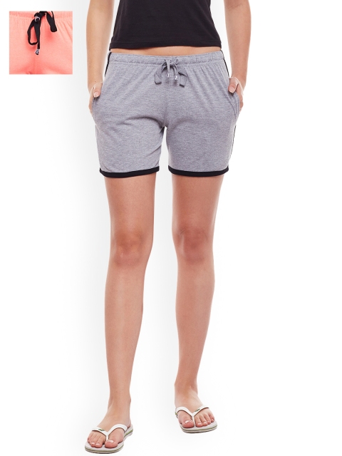 

VIMAL JONNEY Pack Of 2 Lounge Shorts F7, Peach