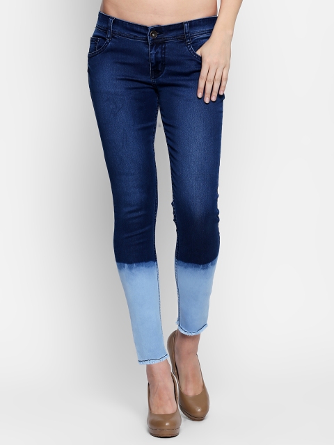 

High Star Women Blue Slim Fit Mid-Rise Clean Look Stretchable Jeans