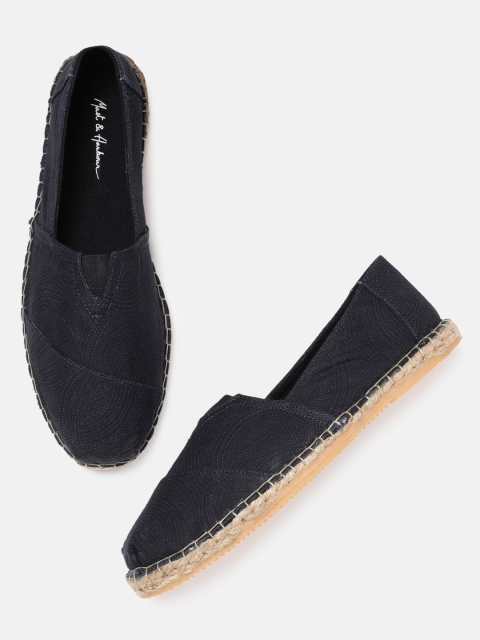 

Mast & Harbour Men Navy Blue Solid Denim Toms Espadrilles