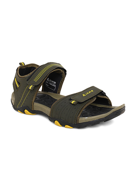 

Duke Men Olive Green Sports Sandals