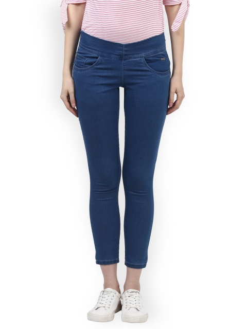 

Park Avenue Woman Blue Skinny Fit Mid-Rise Clean Look Stretchable Jeans