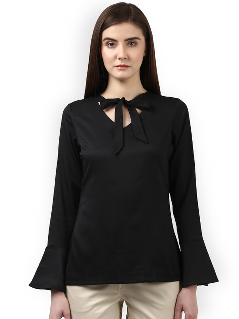 

Park Avenue Woman Black Solid Top