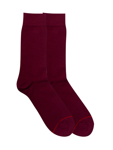

Soxytoes Maroon Solid Above-Ankle Length Socks