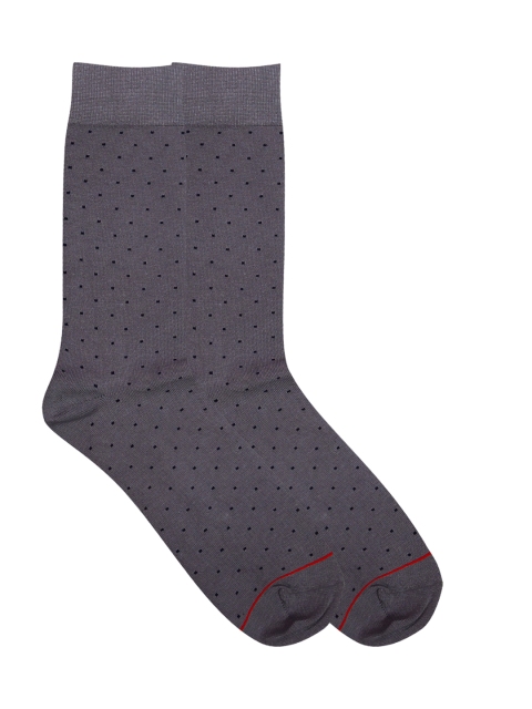 

Soxytoes Men Grey Cotton Above Ankle-Length Socks