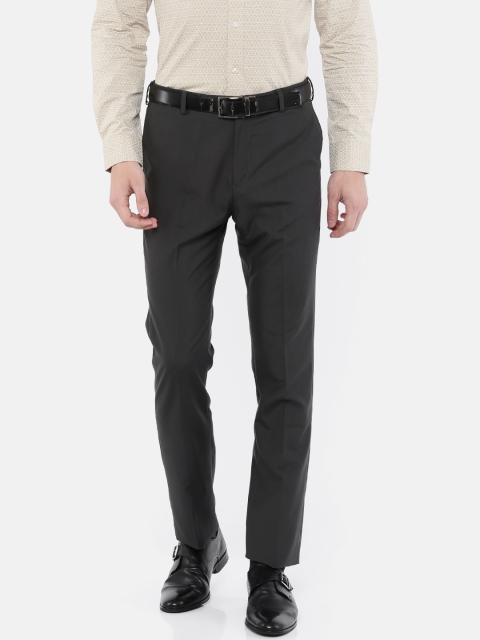 

Arrow Men Grey Regular Fit Solid Formal Trousers