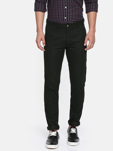 

Arrow Sport Men Black Chrysler Regular Fit Solid Regular Trousers