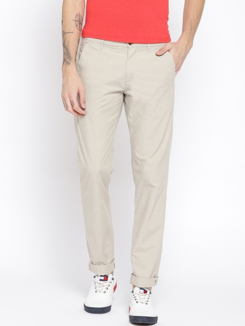 

Arrow Sport Men Beige Chrysler Fit Solid Trousers