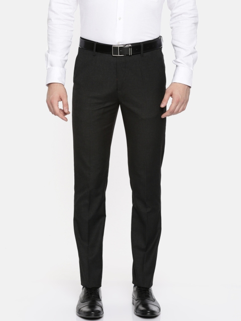 

Arrow Men Black Slim Fit Solid Formal Trousers