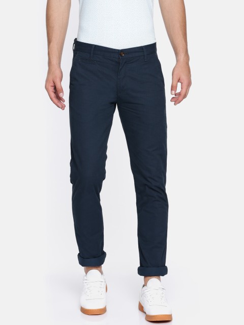 

Arrow Sport Men Navy Blue Chrysler Regular Fit Solid Regular Trousers