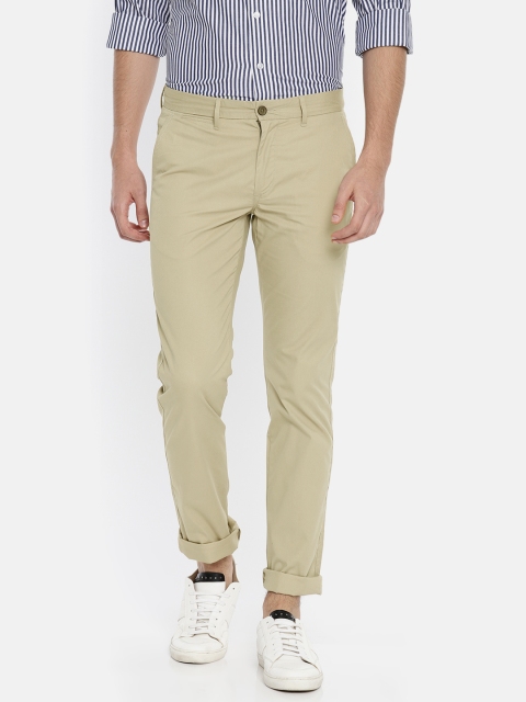 

Arrow Sport Men Khaki Chrysler Slim Fit Solid Regular Trousers