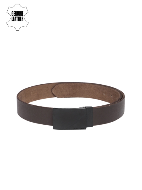 

United Colors of Benetton Men Brown Solid Genuine Leather Belt