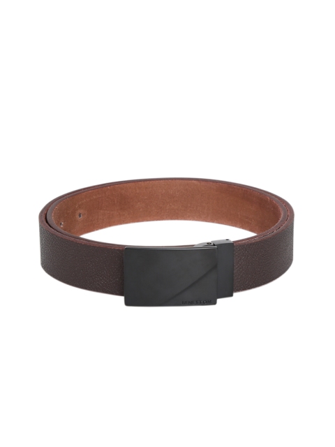 

United Colors of Benetton Men Brown Solid Leather Belt