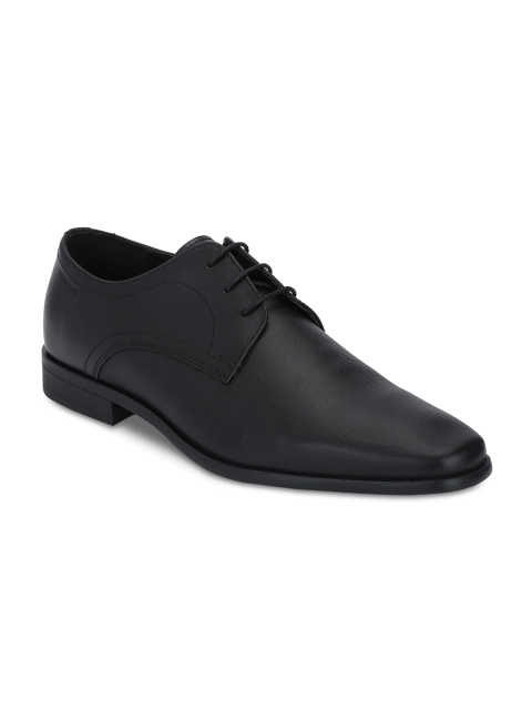 

Red Tape Men Black Formal Leather Derby Shoes