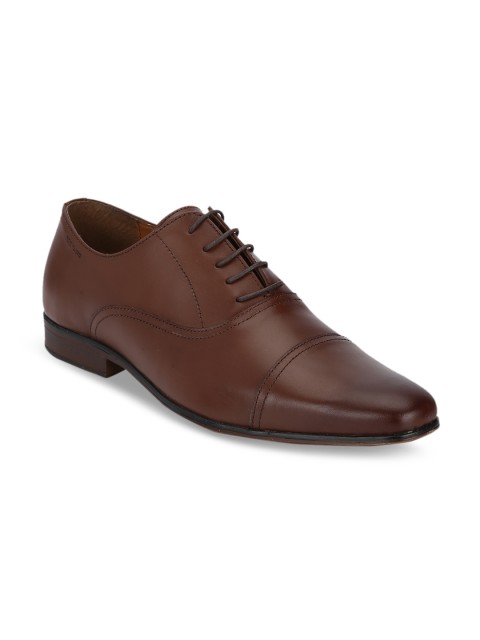

Red Tape Men Brown Formal Leather Oxford Shoes
