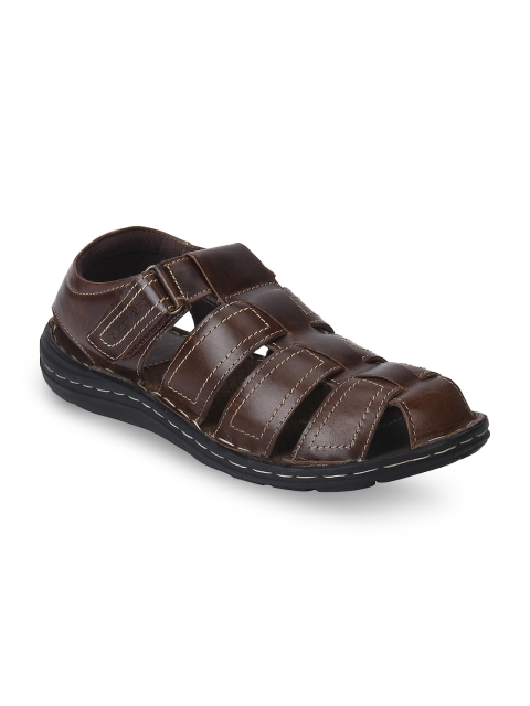 

Red Tape Men Brown Leather Fisherman Sandals